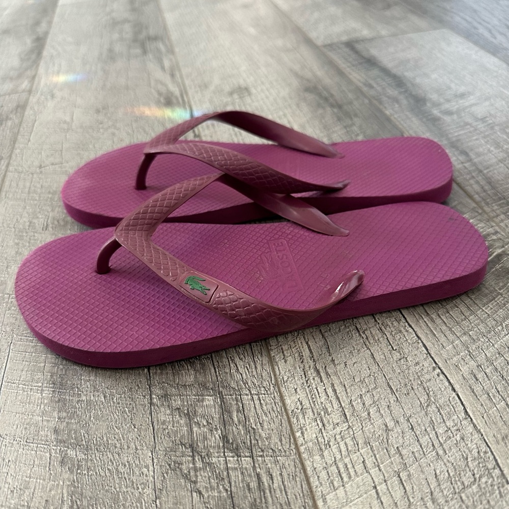 Lacoste flip flops